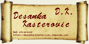 Desanka Kašterović vizit kartica